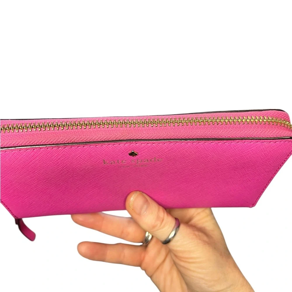 Kate Spade Pink Saffiano Leather Wallet